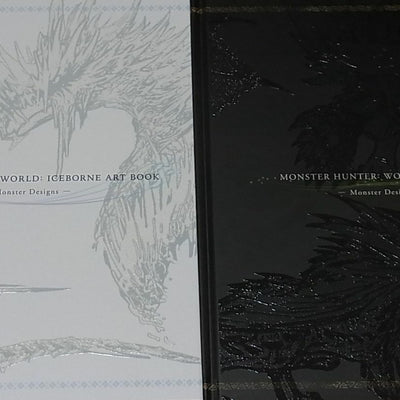 MONSTER HUNTER WORLD & ICEBORNE ART BOOK SET Monster Designs Hard Cover 
