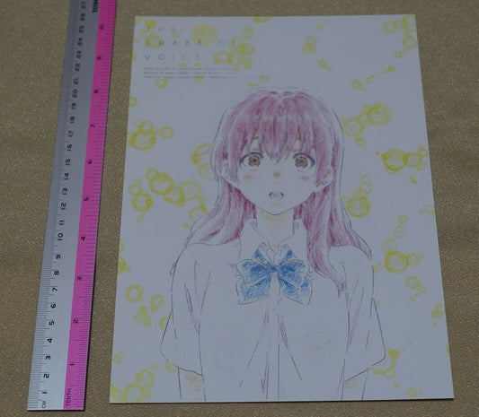 Movie A Silent Voice The Shape of Voice Theater Privilege Art Sheet Shouko 