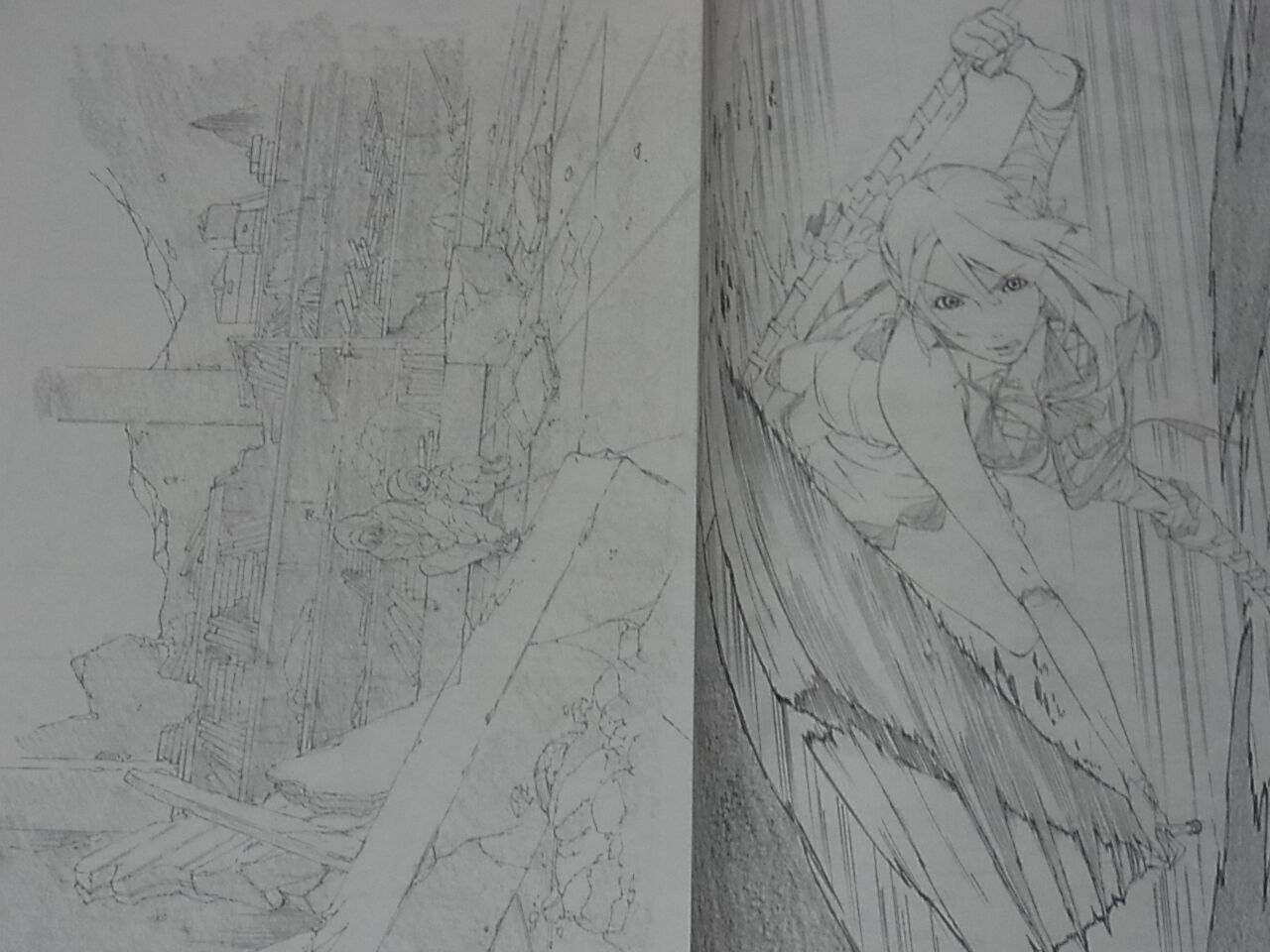 Kasetsu jyuukyo1 Nier Replicant & etc Fan art Book Coloring Book2 RARE 