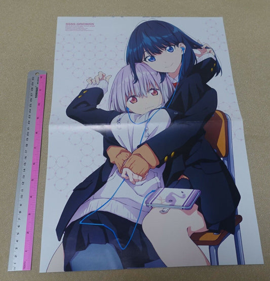 SSSS.GRIDMAN & Gintama Reversible Poster Akane Rikka Gintoki Hijikata 