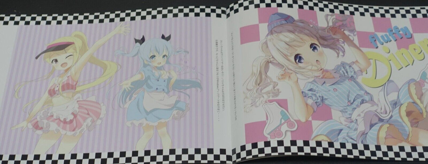 fluffy x fluffy Is the Order a Rabbit Color Fan Art Book DINER GIRL gochiusa 