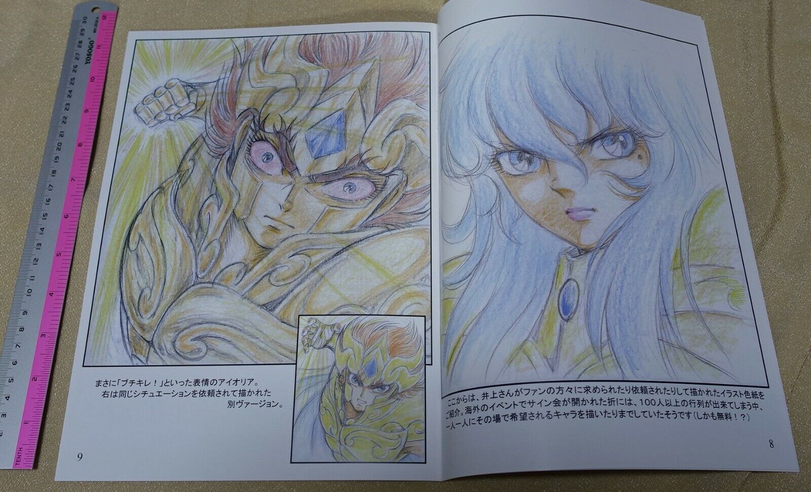 Eisaku Inoue Sasint Seiya Animation Staff's Color Fan Art Book Shikishi Art Book 
