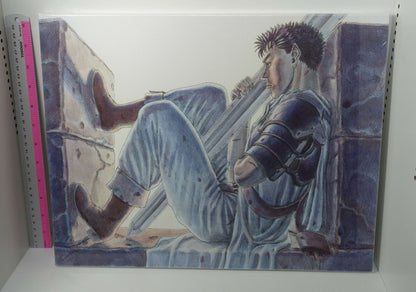 BERSERK EXHIBITION EVENT ITEM Big Fine Art Board 41x32cm Guts on the Fort 