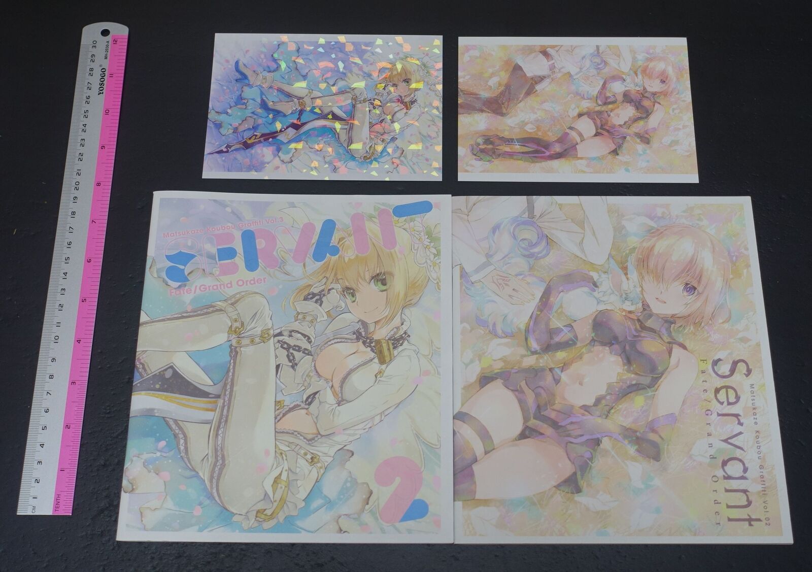 Matsukaze Koubou Hosoi Meiko Fate Grand Order FGO Fan Art Book Servant 1 & 2 Set 