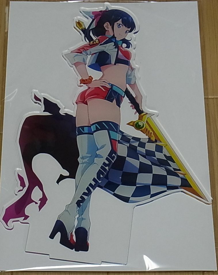 SSSS.GRIDMAN Large Size Acryl Stand Figure RACE QUEEN RIKKA 25cm 