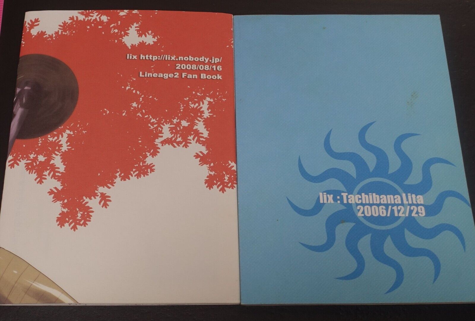 Tachibana Lita Lineage 2 Fan Made Comic Set 