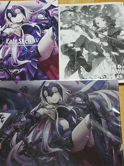 Debuneko Fate FGO Color Fan Art & Sketch Book with 2 clear file set C95 
