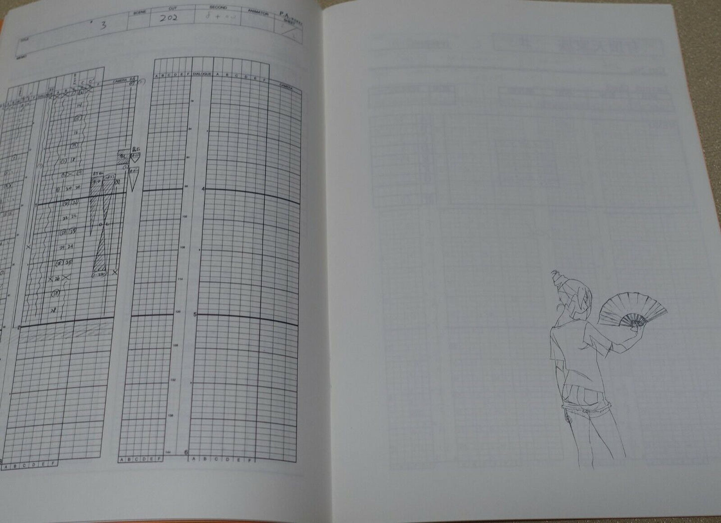Toshiyuki Inoue The Eccentric Family Animation Making Time Sheet Book 3 Set 