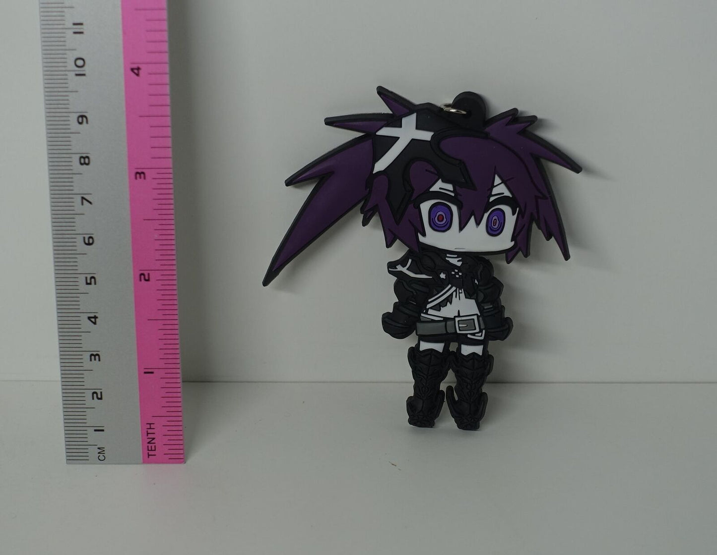 Black Rock Shooter Rubber Ball Key Chain Insane Black 