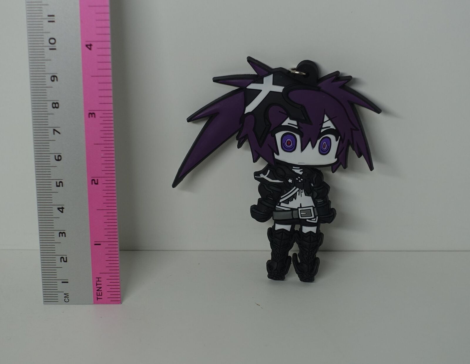 Black Rock Shooter Rubber Ball Key Chain Insane Black 