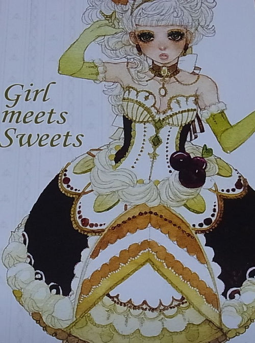 Sakizo Color Art Book girl meets sweets RARE 
