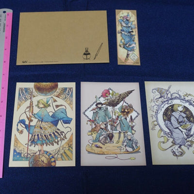Kamome Shirahama ATELIER OF WITCH HAT Post Card & Bookmark Set 