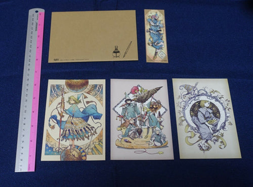 Kamome Shirahama ATELIER OF WITCH HAT Post Card & Bookmark Set 