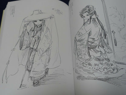 Kaoru Mori Rough Illustration Art Book SCRIBBLES vol.1 & 2 Set with Art Card 