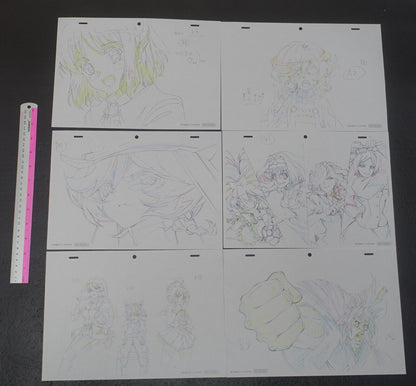 SENKIZESSYOU SYMPHOGEAR XV Reproduction Key Frame Art Sheet 12 piece set 