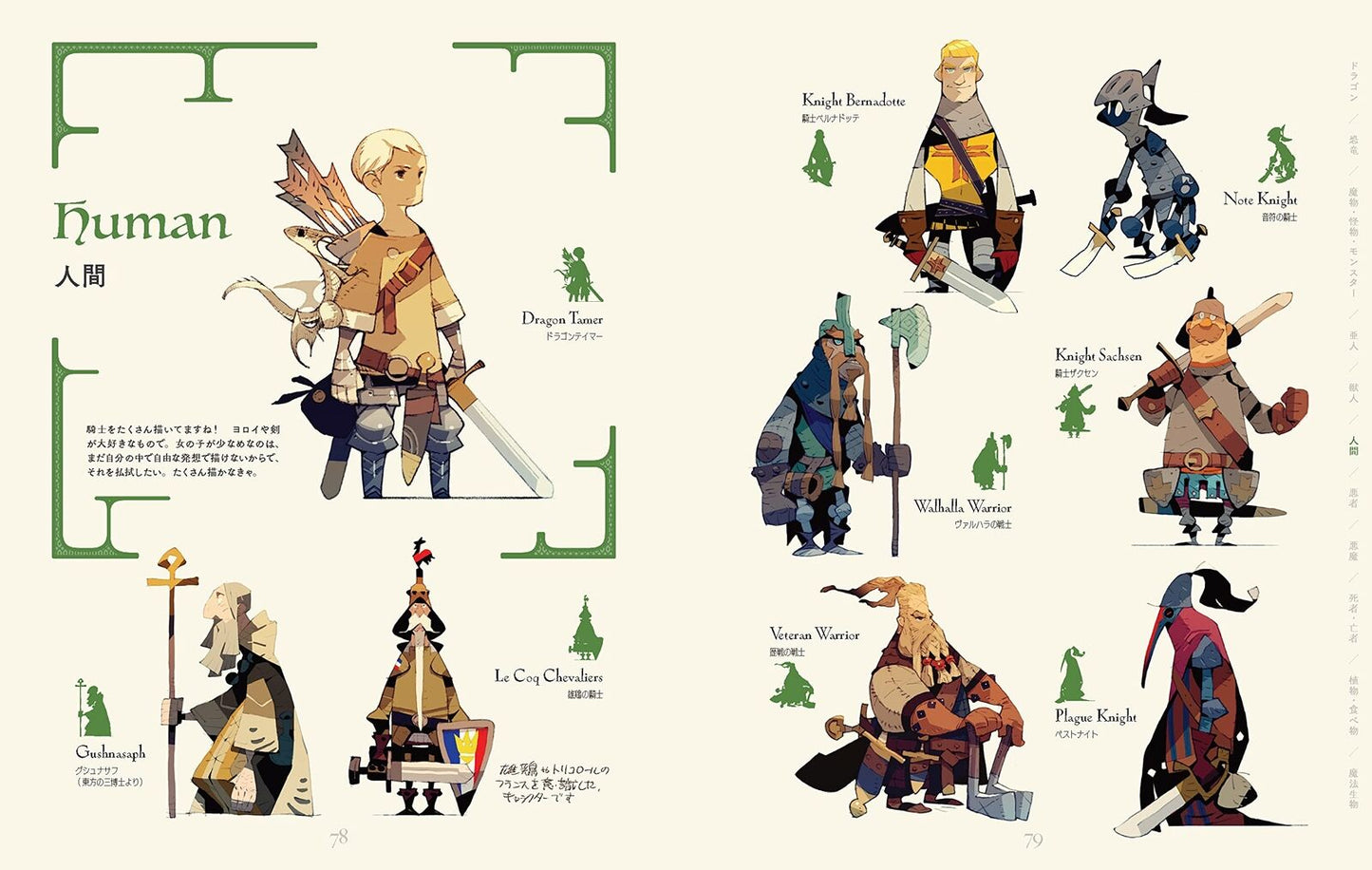 Satoshi Matsuura character design Monster&Human,Imaginary Creatures 