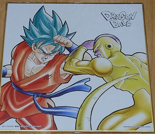 Dragon Ball Super Print Shikishi Art Board 20 x 20 cm Blue Goku & Golden Frieza 