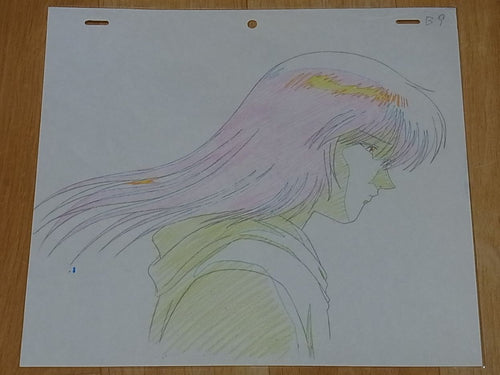 RAW IN-BETWEEN FRAME ART SHEET Yu Yu Hakusho Shizuru Kuwabara C 