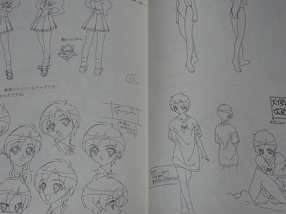 Hiromi Kato Animation I'm Gonna Be An Angel! Character Setting Art Book 