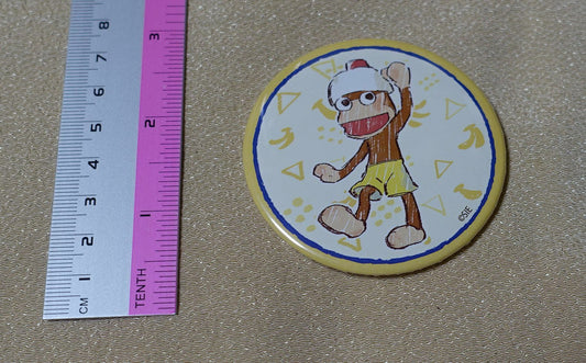 Ape Escape Sarugetchu Steel Badge Greeting 