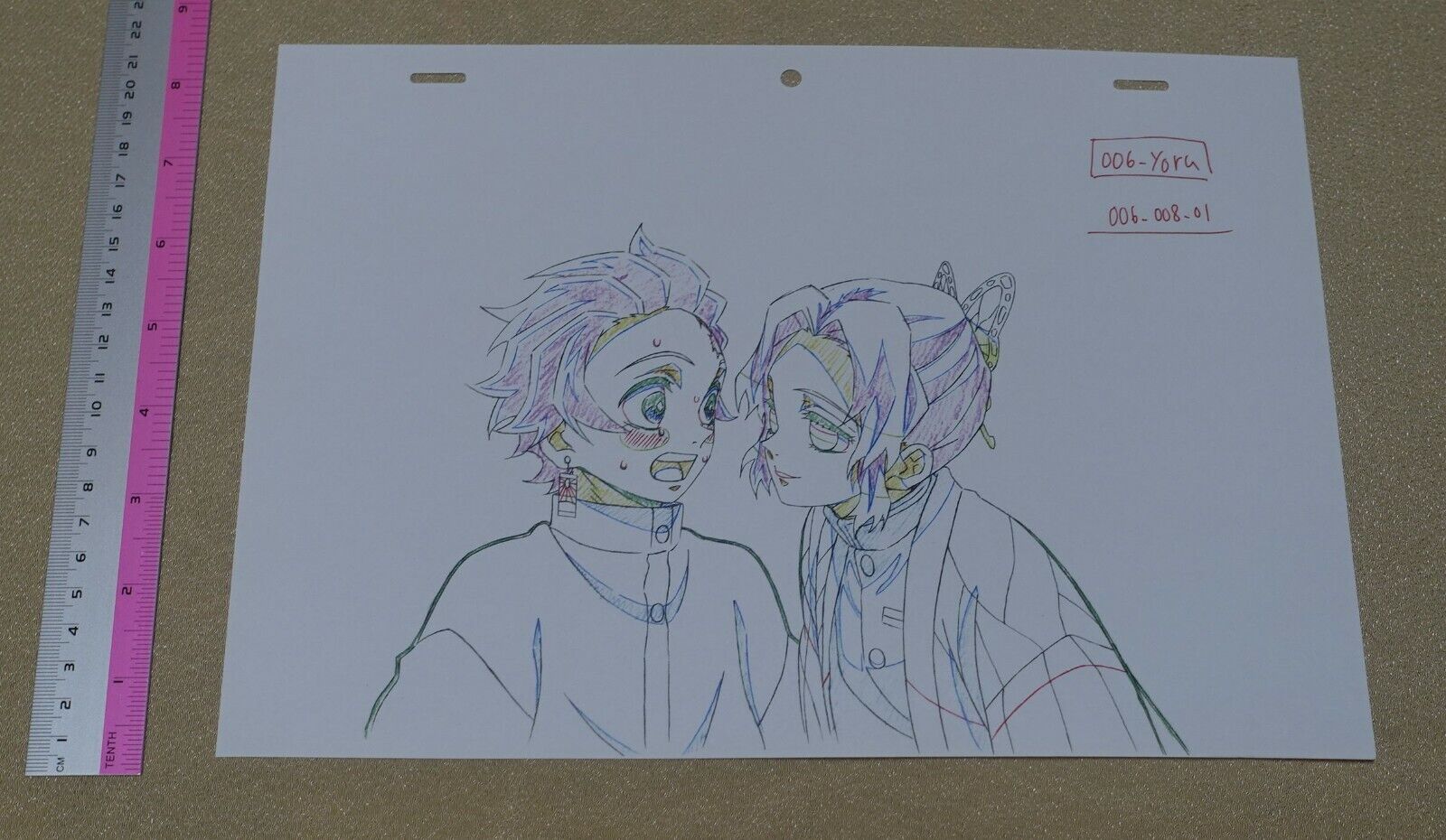 ufotable Kimetsu no Yaiba Demon Slayer Key Frame Art Sheet Pillars etc 3 set 