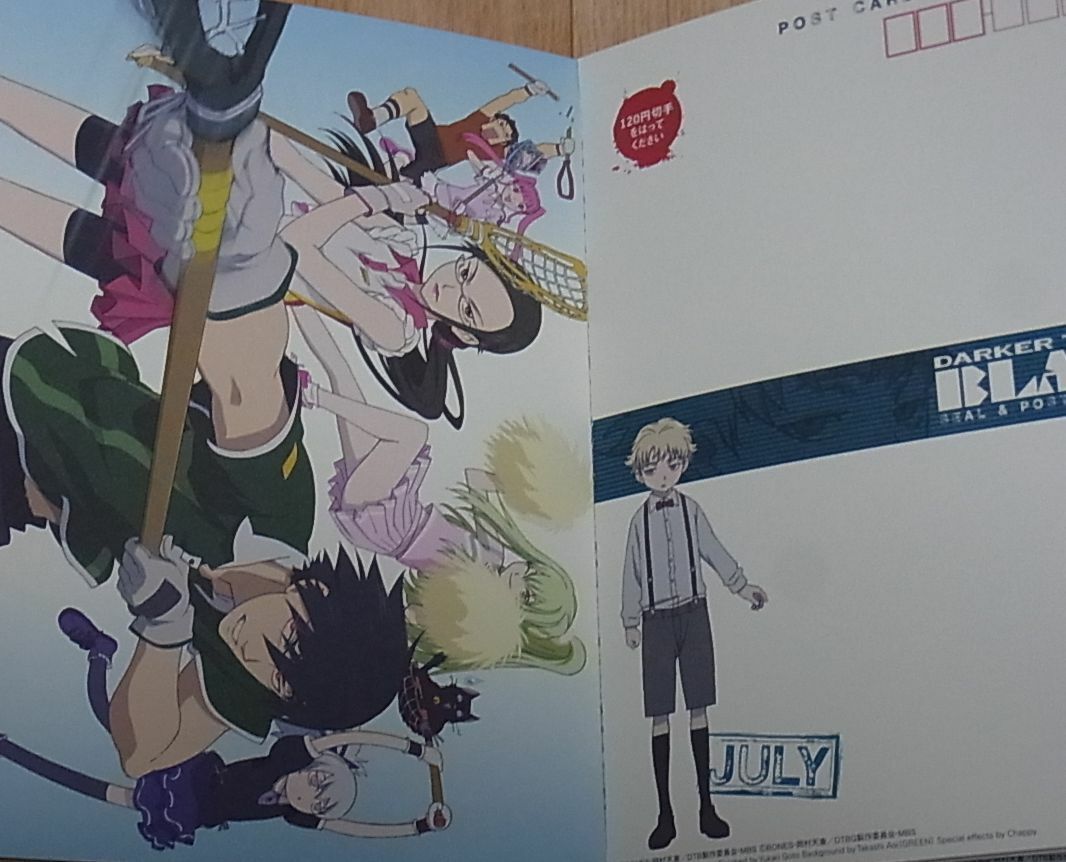 DARKER THAN BLACK Gemini of the Meteor ART POST CARD BOOK 