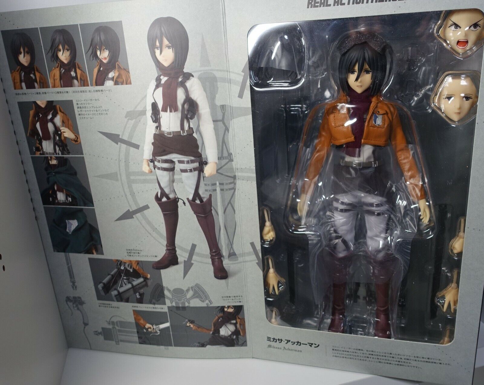 3-7 days RAH Real Action Heroes 1/6 Action Figure Attack on Titan Mikasa 