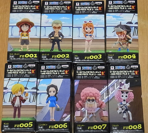 ONE PIECE WORLD COLLECTABLE FIGURE FILM Z Vol.1 COMPLETE SET 