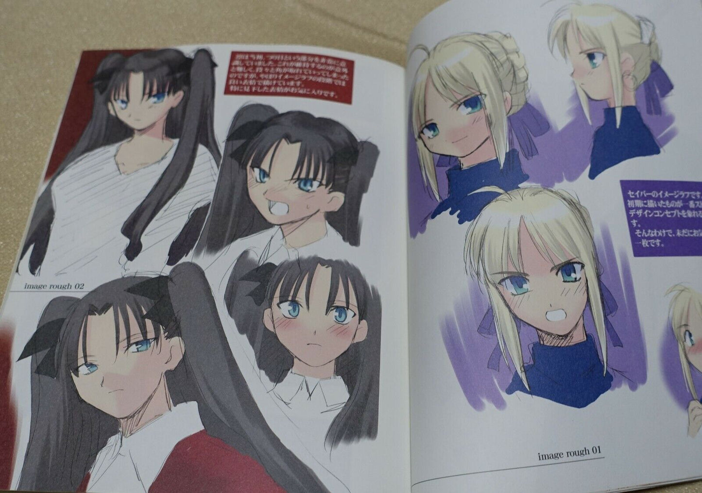 Fate Stay Night Setting Art Book Fate Side Material 