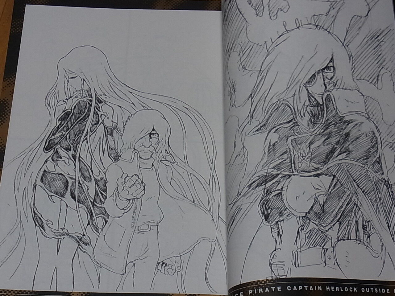 NOBUTERU YUUKI SPACE PIRATE CAPTAIN HERLOCK OUTSIDE LEGEND Layout Art Book 