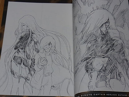 NOBUTERU YUUKI SPACE PIRATE CAPTAIN HERLOCK OUTSIDE LEGEND Layout Art Book 