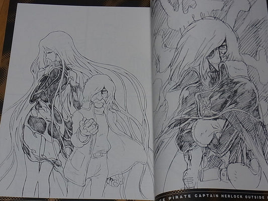 NOBUTERU YUUKI SPACE PIRATE CAPTAIN HERLOCK OUTSIDE LEGEND Layout Art Book 