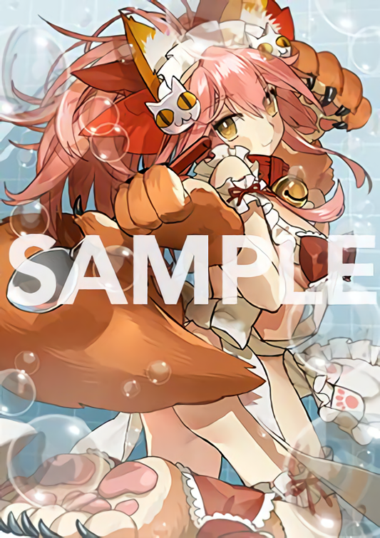 Type-Moon Fate Grand Order FGO B2 Size Tapestry No.104 Tamamo no Mae Cat 