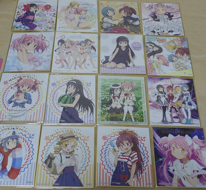 Puella Magi Madoka Quartet 1 Print Shikishi Art Board 16 Set with Storage Binder 
