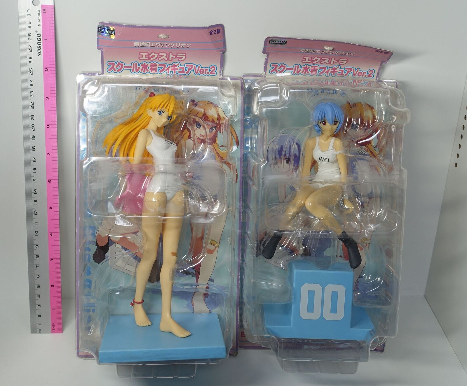 SEGA Evangelion Rei & Asuka White Suim Suit Figure Set 
