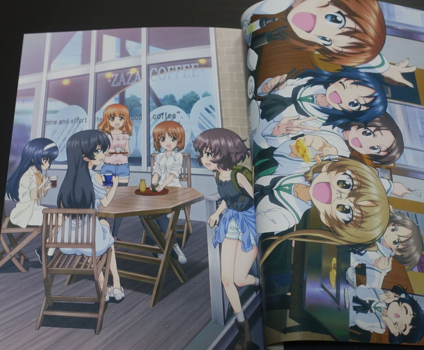 Girls und Panzer Animation Staff Illustration & Setting Art Book 3 set B 