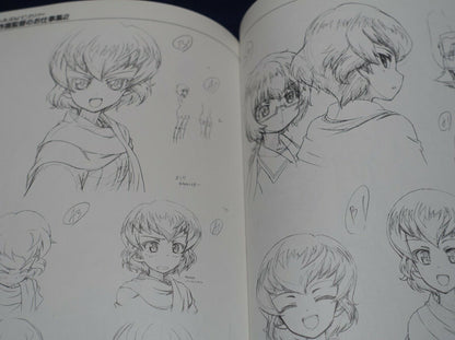 GIRLS und PANZER Art Director's Key Frame Revision Art Work Book Vol.1 & 2 Set 