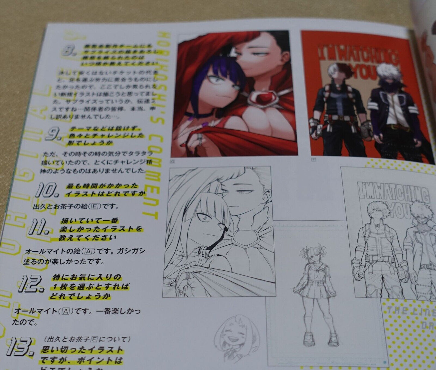 MY HERO ACADEMIA EXHIBITION ART BOOK PAMPHLET BOKU NO DRAWING SMASH 