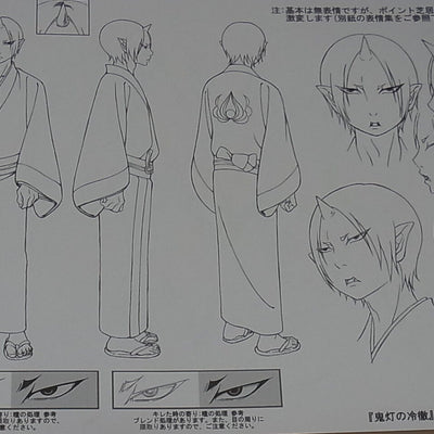 WIT STUDIO Animation Hozuki's Coolheadedness Setting Art & Card & Sheet 