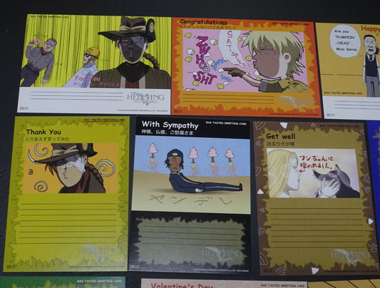 HELLSING English Greeting Card 12 pieces set 