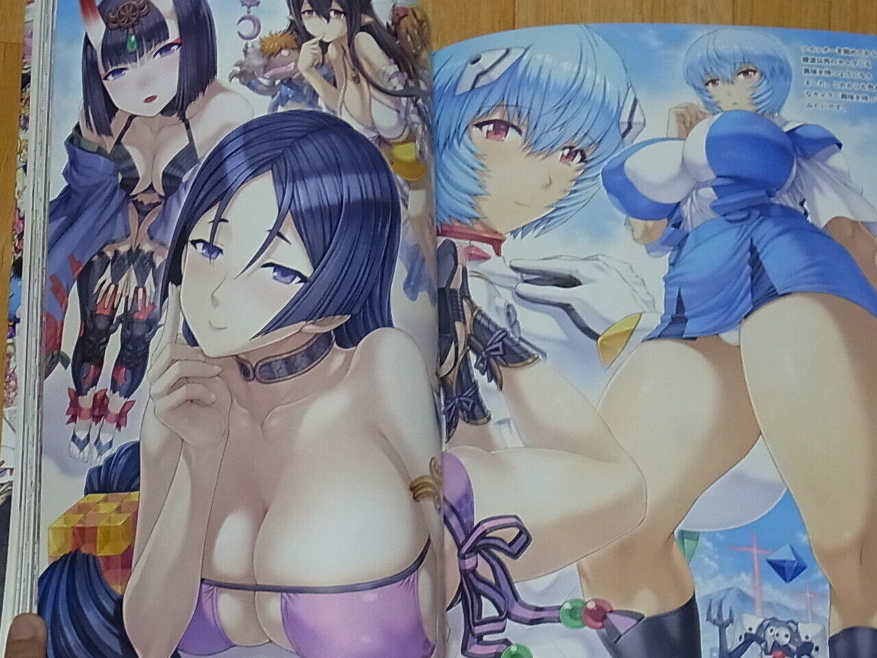 HEISEI DOUJIN MONOGATARI Japanese Characters Fan Art Book & Line Art Book Set 