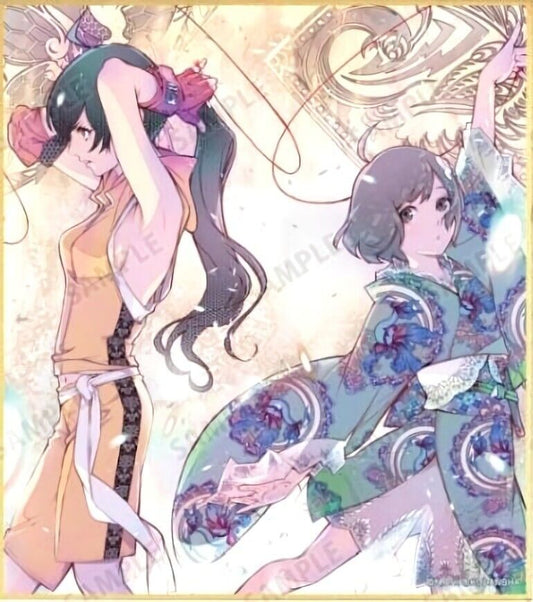 Oh!Great Bakemonogatari Comic Ver Printed Mini Shikishi Art Board 13.5 x 12 cm 