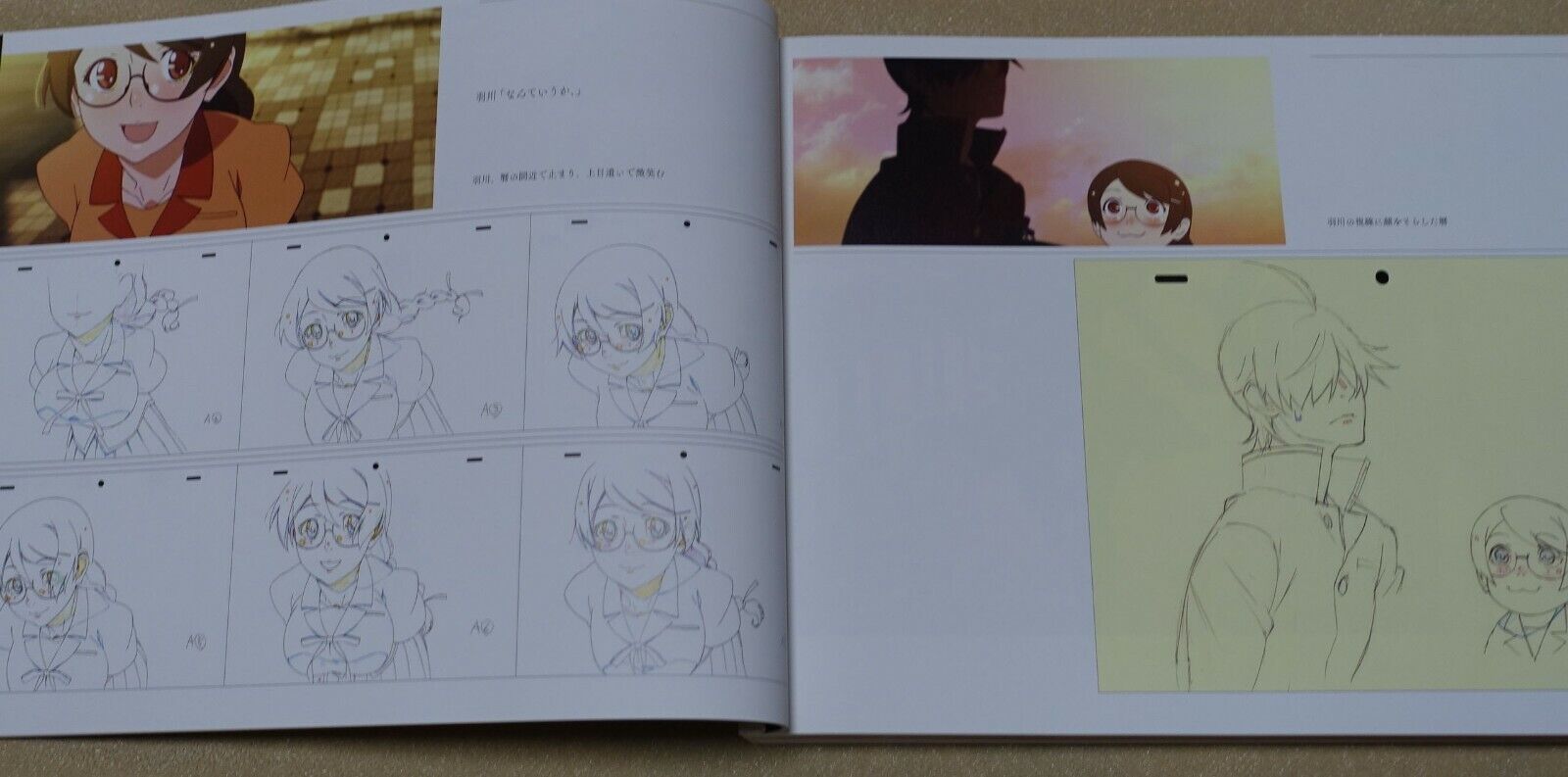 Kizumonogatari Tekketsu-hen Key Animation Note Art Book 308 page monogatari 