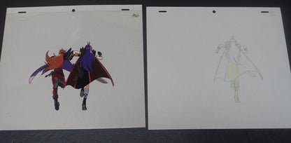Cel & Raw Key Frame Art The Slayers Rina & Naga A6 & B13 Japanese Animation 
