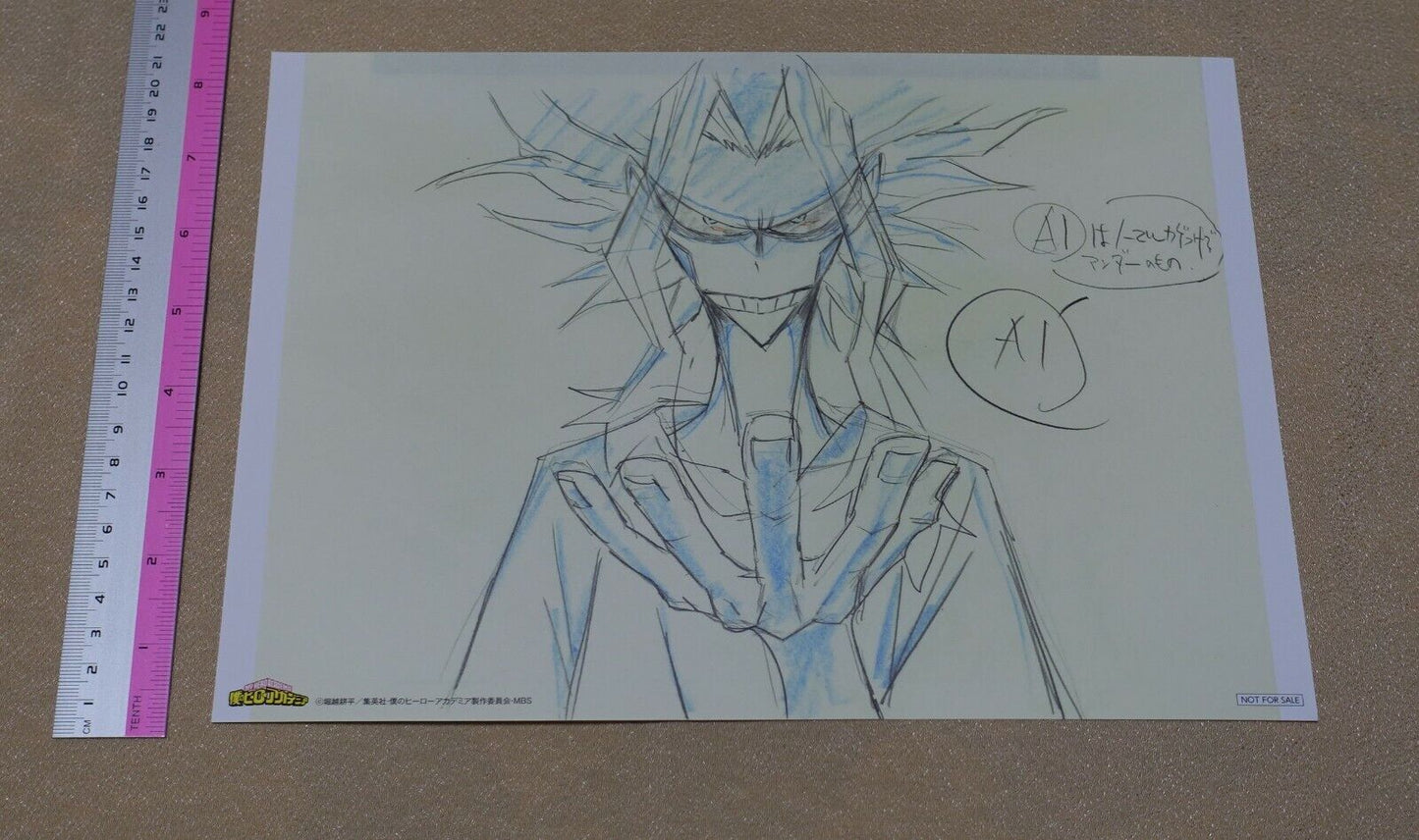 My Hero Academia Print Key Frame Art Sheet ALL MIGHT B 