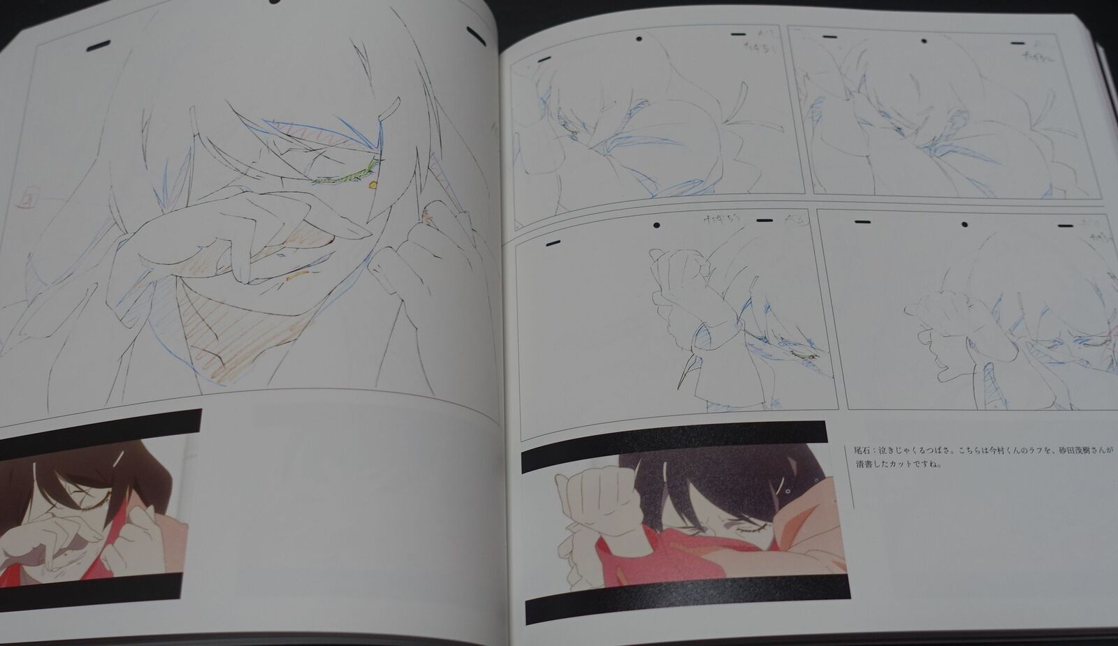 Bakemonogatari Key Animation Note Ge 4 books total 1200page 