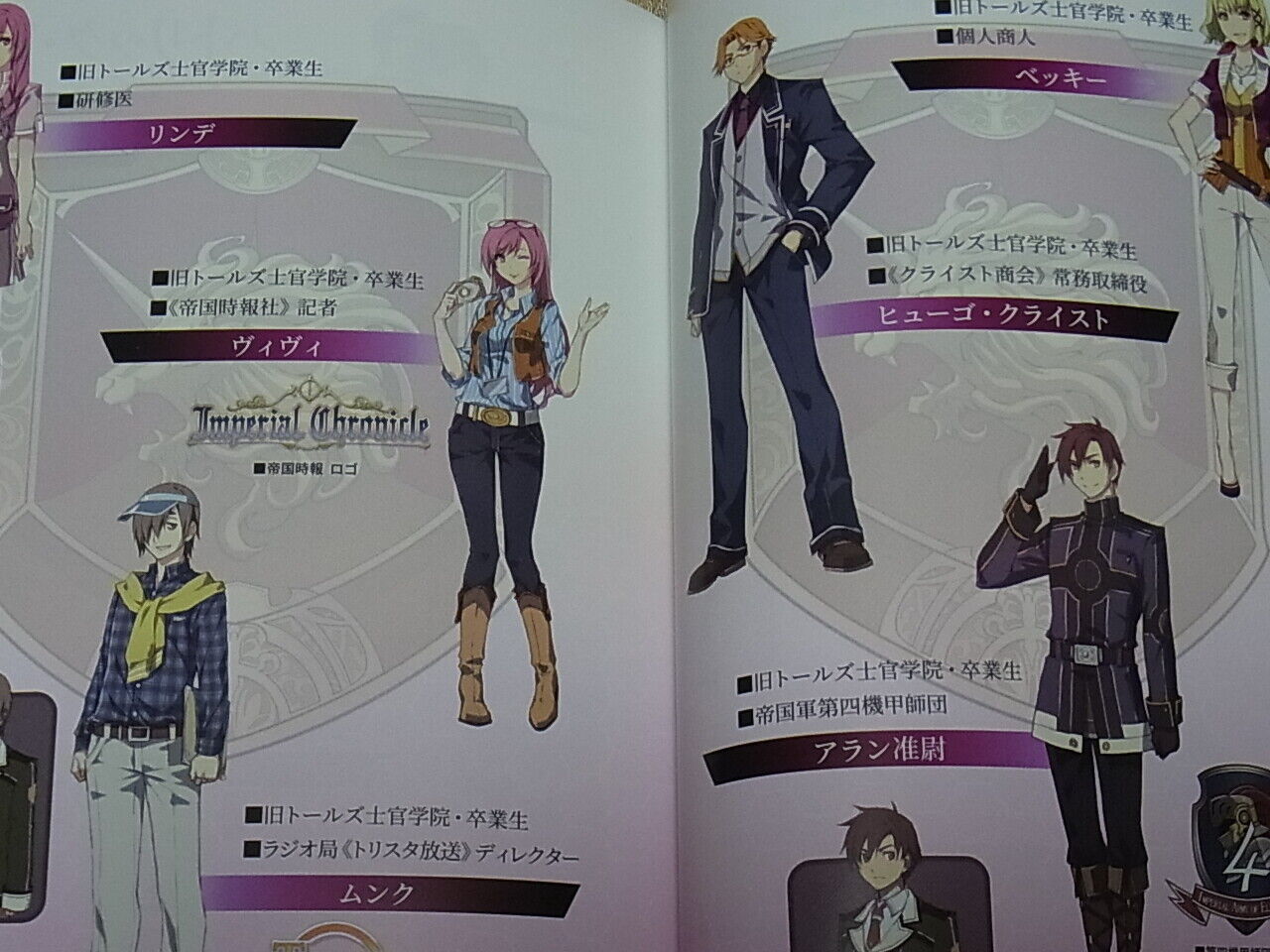 THE LEGEND OF HEROES SEN NO KISEKI 3 FULL COLOR ART BOOK 
