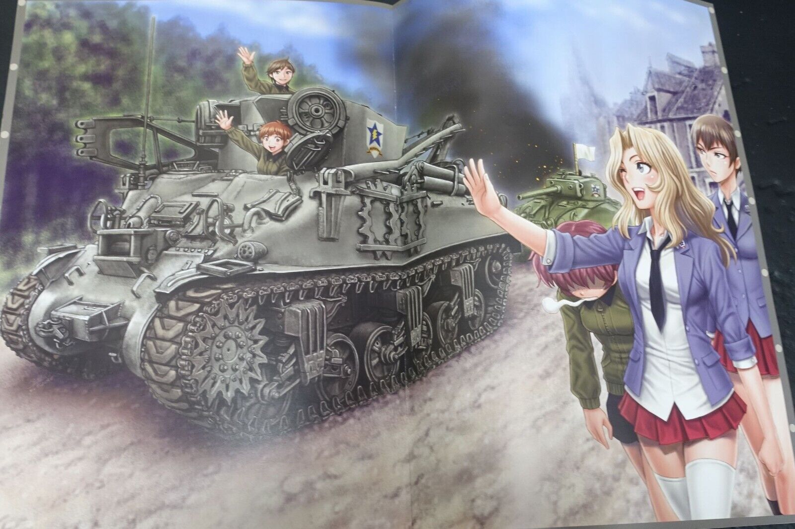 Tsukasa Jun Tukasa Bullet GIRLS und PANZER Fan Art Book TANKS 3 Books Complete 