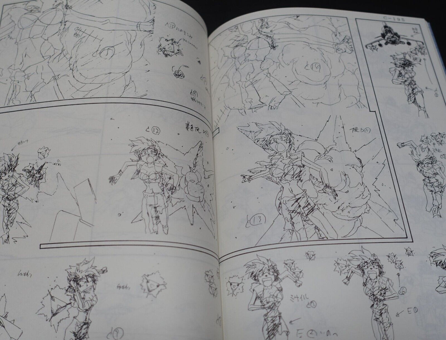Takuji Yoshimoto Tenchi Muyo & Dirty Pair Flash Key Frame Art Book ABARTH 