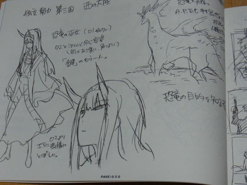 The Art of DIF Vol.X DARLING in the FRANXX Design Art Book damaged corner 
